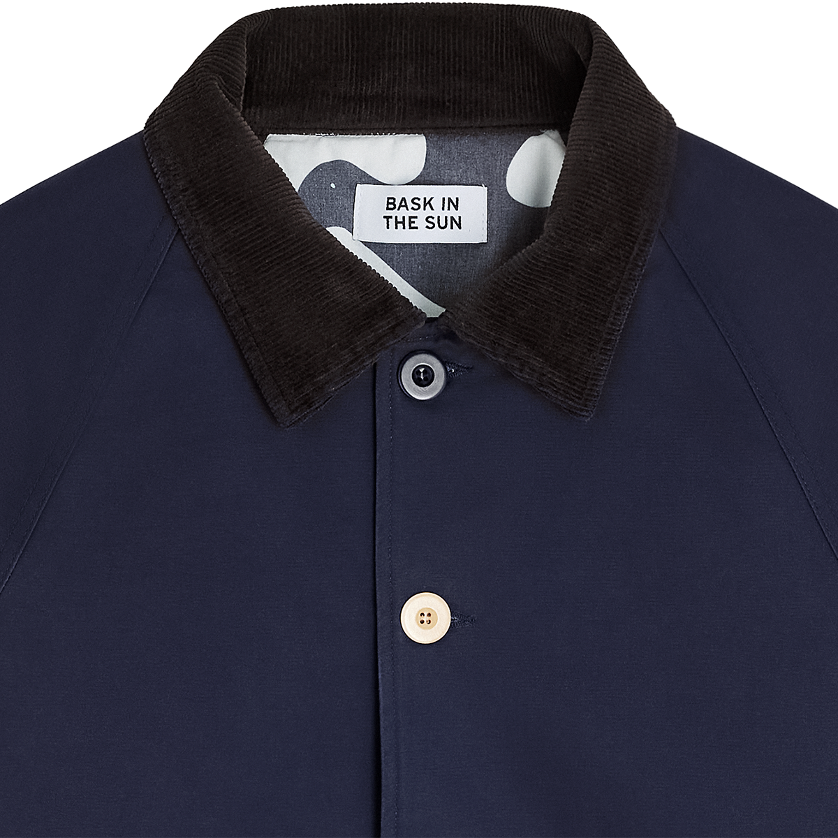 Bask In The Sun Ixone Jacket Navy Herren Worker Jacke blau